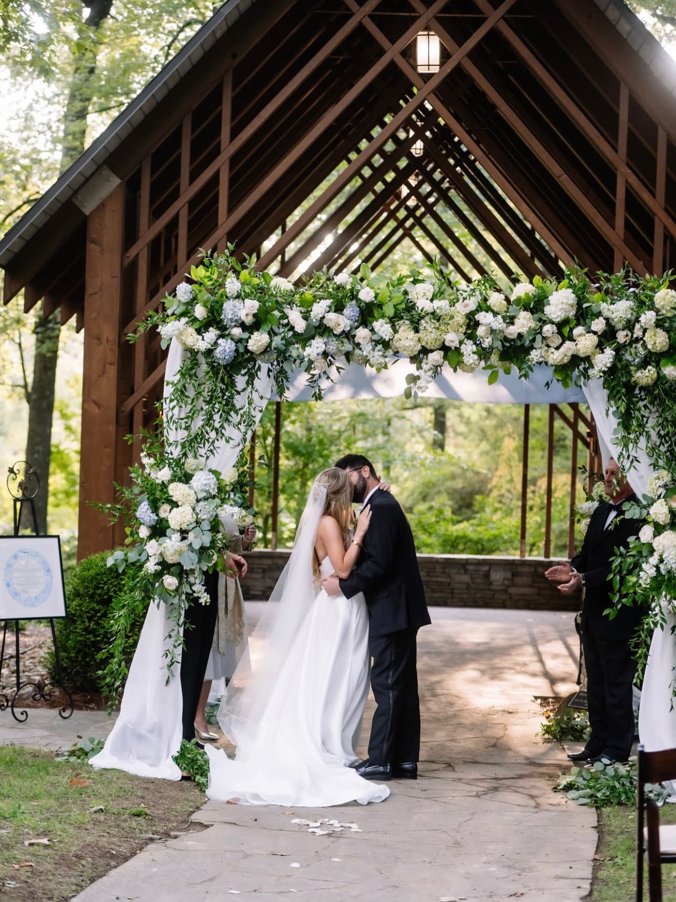 Ceremony kiss moment
